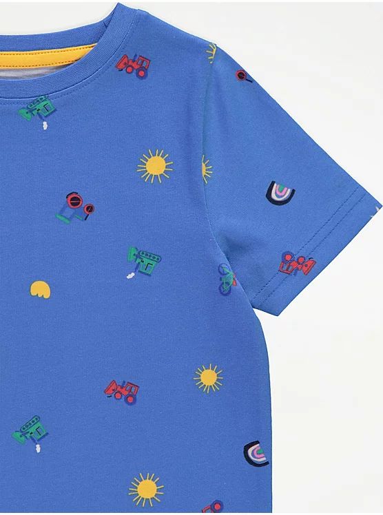 Blue Fun Vehicles Pyjamas 3 Pack