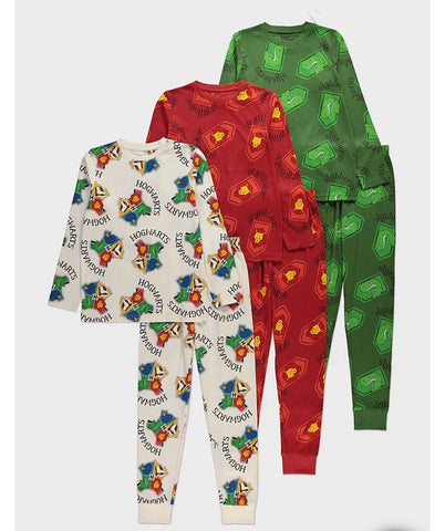 Harry Potter Long Sleeve Pyjamas 3 Pack