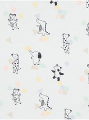 White Safari Animals Short Sleeve Pyjamas 2 Pack