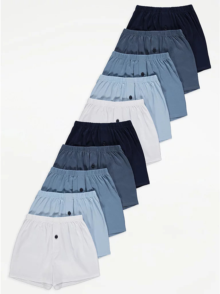 George Boys  Woven Loose Fit Boxer Shorts 10-Pack
