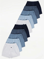 George Boys  Woven Loose Fit Boxer Shorts 10-Pack